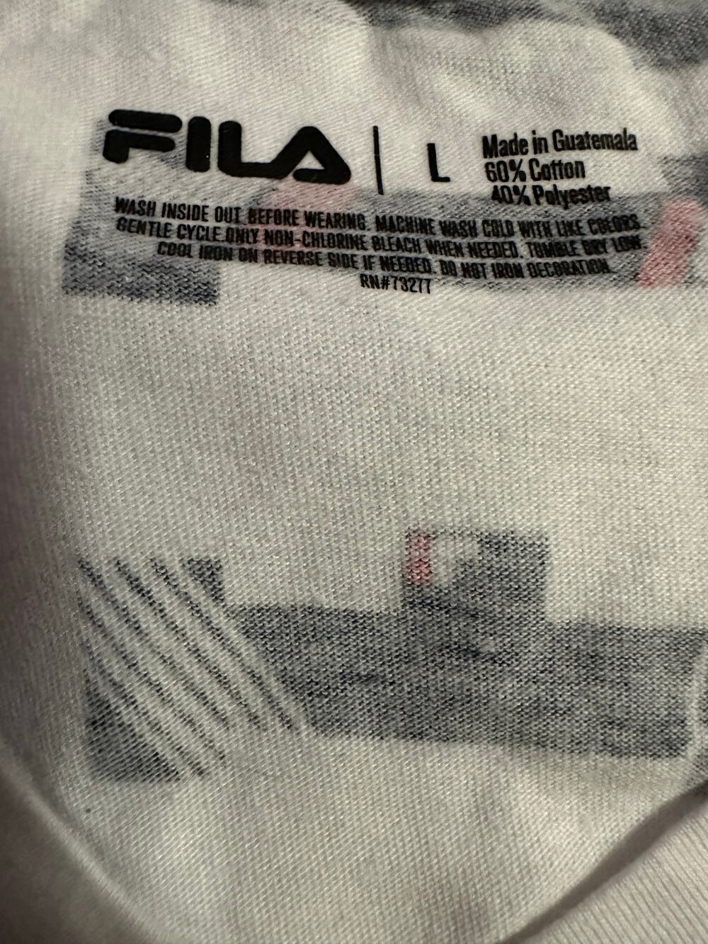 Women's FILA T-shirt - Large V-neck - Excellent Condition